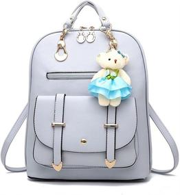img 4 attached to BAG WIZARD Backpack Leather Cartoon Women's Handbags & Wallets in Fashion Backpacks