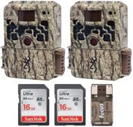 browning strike force extreme game camera kit - 16mp with 16gb sd card and focus usb reader logo