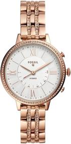 img 3 attached to 🕰️ Fossil Q Women's Jacqueline Hybrid Smartwatch: Stylish Stainless Steel and Leather, Multiple Color Options