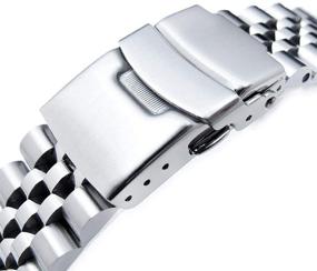 img 2 attached to Stylish Jubilee Bracelet for Seiko Turtles: A Sleek Brushed Finish