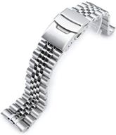 stylish jubilee bracelet for seiko turtles: a sleek brushed finish logo