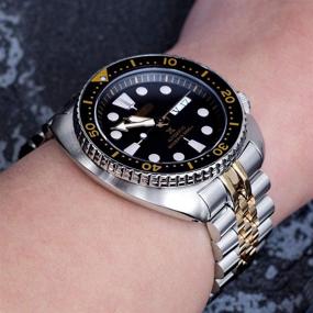 img 3 attached to Stylish Jubilee Bracelet for Seiko Turtles: A Sleek Brushed Finish