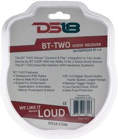 img 1 attached to 🔊 DS18 BT-Two Bluetooth Receiver: IP65 Waterproof, BT 4.0, Trigger Output, RCA Stereo Output