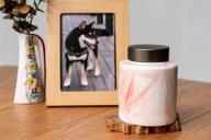 🐾 marble ceramic pet urn for cats and dogs - perfect for pet memorials logo