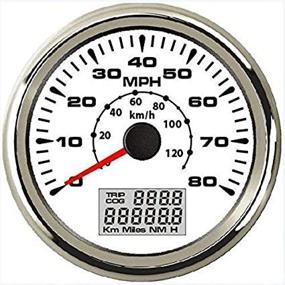 img 1 attached to ELING Universal GPS Speedometer Odometer with COG, Trips, & Backlights - 85mm 12V 24V - 80MPH / 120KM/H