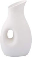 🏺 anding white ceramic vase - matte design for stylish home décor & perfect gift - ly595 white logo