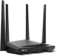 📶 nexxt solutions nebula1200 wireless high speed ac1200 dual band router with signal amplifying antenna - 1200mbps fast ethernet logo