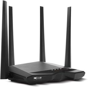 img 4 attached to 📶 Nexxt Solutions Nebula1200 Wireless High Speed AC1200 Dual Band Router with Signal Amplifying Antenna - 1200Mbps Fast Ethernet