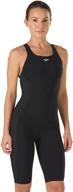 👙 speedo women's power plus kneeskin solid adult team colors one piece swimsuit logo