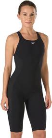 img 4 attached to 👙 Speedo Women's Power Plus Kneeskin Solid Adult Team Colors One Piece Swimsuit