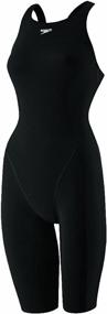 img 2 attached to 👙 Speedo Women's Power Plus Kneeskin Solid Adult Team Colors One Piece Swimsuit