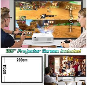 img 1 attached to 📽️ TMY WiFi Projector - 100″ Screen, 180 ANSI Brightness [Over 7500 Lumens], 1080P Full HD Enhanced Portable Projector - Compatible with TV Stick, Smartphone, Tablet, HDMI, USB - Ideal for Outdoor Movies.