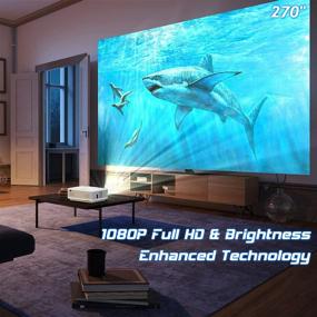 img 3 attached to 📽️ TMY WiFi Projector - 100″ Screen, 180 ANSI Brightness [Over 7500 Lumens], 1080P Full HD Enhanced Portable Projector - Compatible with TV Stick, Smartphone, Tablet, HDMI, USB - Ideal for Outdoor Movies.