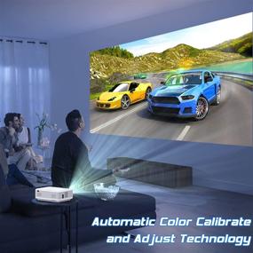 img 2 attached to 📽️ TMY WiFi Projector - 100″ Screen, 180 ANSI Brightness [Over 7500 Lumens], 1080P Full HD Enhanced Portable Projector - Compatible with TV Stick, Smartphone, Tablet, HDMI, USB - Ideal for Outdoor Movies.