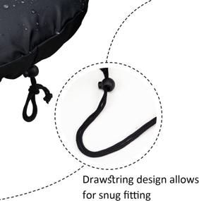 img 2 attached to Enhanced Protection: [2 Packs] Waterproof Bike Seat Rain Cover for Rain and Dust - with Convenient Drawstring