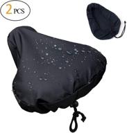 enhanced protection: [2 packs] waterproof bike seat rain cover for rain and dust - with convenient drawstring logo