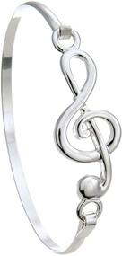 img 3 attached to 🎶 PammyJ Music Jewelry – Musician's Gift – Silver-tone Music Note Bracelet