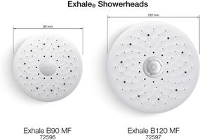 img 1 attached to KOHLER K-72596-CP Exhale B90 High Pressure 1.5 Gpm Multifunction Showerhead - Polished Chrome