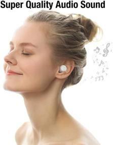 img 1 attached to 🎧 Wireless Earbuds for Small Ears - Rose Gold, iWALK 2500mAH 80H with Built-in Mic, Hi-Fi Stereo Sound, LED Display, Volume Control, Power Bank Feature, Twin & Mono Mode