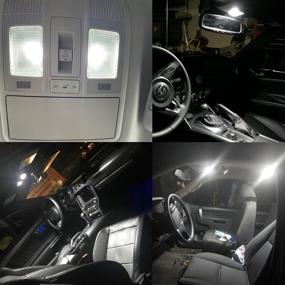 img 2 attached to 🚗 Alla Lighting DE3022 DE3175 LED Bulb 31mm - 6000K Xenon White Interior Dome, Map, Trunk, Step Courtesy Lights for Cars, Trucks