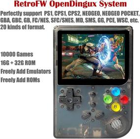 img 3 attached to 🎮 DREAMHAX RG300 Transparent Portable Handheld Console