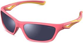 img 4 attached to 🕶️ TPEE Unbreakable Polarized Kids Sunglasses: Adjustable Strap for Boys & Girls (Ages 3-7) - Perfect Sports Eyewear!