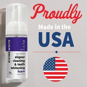 img 1 attached to 🦷 Divine White Stain Removal Aligner/Retainer Cleaner and Teeth Whitening Foam - Hydrogen Peroxide - Ideal for Invisalign, ClearCorrect, SmileDirectClub, Candid, Byte - Foam Toothpaste for Optimal Oral Care
