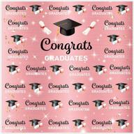 enhance your graduation party with allenjoy 6x6ft congrats grad backdrop class of 2021 pink glitter white and black photography background! logo