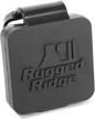 rugged ridge 11580 26 black receiver logo