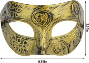 img 3 attached to 🎭 Yookat Masquerade Vintage Antique Venetian: Elegant and Enchanting Masks for Your Special Occasions