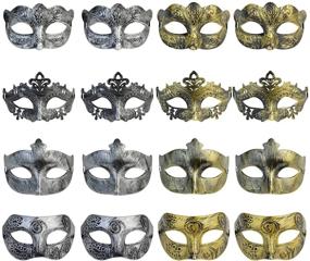 img 4 attached to 🎭 Yookat Masquerade Vintage Antique Venetian: Elegant and Enchanting Masks for Your Special Occasions