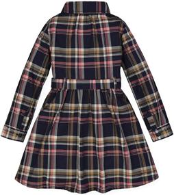 img 3 attached to 👗 Chic and Comfy: Hope Henry Girls Tie Waist Shirtdress for the Fashionable Kids!