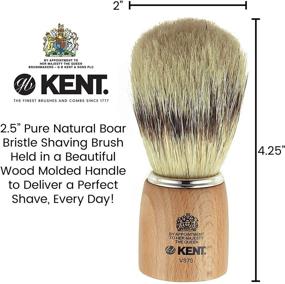 img 3 attached to 🪒 Kent VS70 Men's Natural Badger Bristle Shaving Brush Kit – Ideal for Safety Razors, Shaving Razors. Superior Lathering Shaving Brush for Shave Cream, Shaving Soap. Kent Luxury Shaving Since 1777