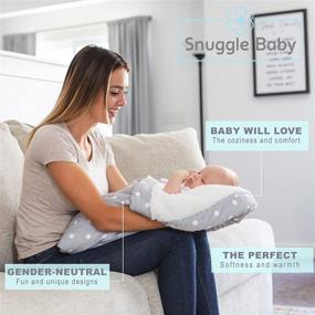 img 3 attached to 👶 Snuggle Baby Swaddle Blanket - Newborn Swaddle Sleepsack, Baby Nest, Sleeping Bag, Infant Swaddle Fleece Blanket, Sleep Sack. Ideal for Baby Boys or Girls - Transition Swaddle Blankets with Dots