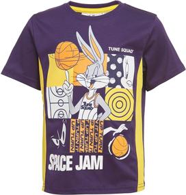 img 2 attached to 🏀 Sporty Space Jam 2 A New Legacy Looney Tunes Boys Performance Set: T-Shirt, Tank Top, Shorts for Active Kids