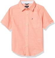 nautica short sleeve button shirt boys' clothing logo