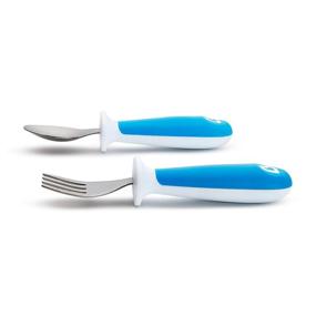 img 2 attached to 🍽️ Munchkin Toddler Forks and Spoons, Set of 6, Blue, Ages 12 Months and Up