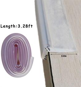 img 2 attached to 👶 Premium Edge Protector: Clear 3ft Silicone Guards, Pre-Tape Adhesive for Baby Proofing Corners. Soft Bumper for Kids Safety on Tables, Cabinets, and Furniture