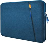 💻 jetech 13.3-inch laptop sleeve: waterproof & shock resistant case with accessory pocket – cobalt blue logo