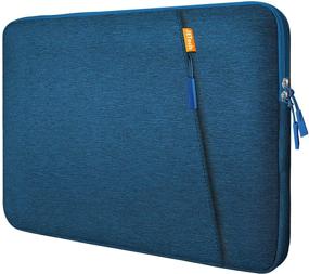 img 4 attached to 💻 JETech 13.3-Inch Laptop Sleeve: Waterproof & Shock Resistant Case with Accessory Pocket – Cobalt Blue