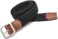 wyuze elastic braided stretch woven men's accessories logo