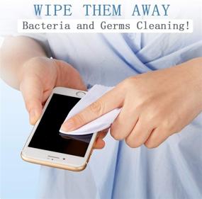 img 1 attached to 🧼 Premium 50-Piece Set: Microfiber Cleaning Cloths for Smart Phones, Laptops, Tablets, Camera & More!