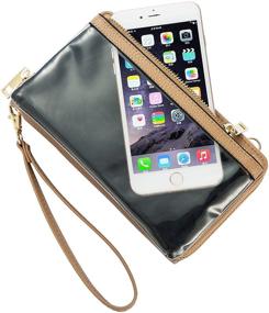 img 3 attached to Многофункциональная сумка-кроссбоди для телефона PUFER: женские сумки и кошельки с окном для сенсорного экрана.