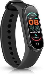 img 4 attached to Ultimate Fitness Tracker: Heart Rate, Oxygen, Sleep Monitoring, Pedometer, Music Control, Alarm, Photo Remote, Weather Smart Watch for Women and Men