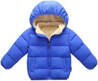 windproof snow winter coat outwear with 🧥 removable hood - happy cherry toddler down jacket logo