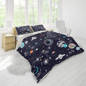 img 1 attached to 🛏️ SHOMPE Kids' Home Store: Duvet Cover and Pillowcases Set