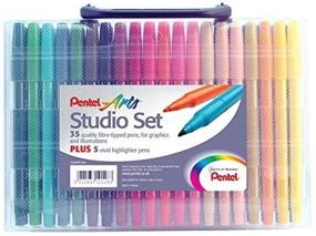img 4 attached to Pentel Arts Studio Set Fibre Tipped