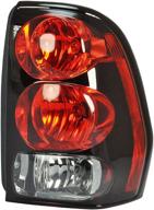 🔦 dependable direct rh tail light lamp for 2002-2009 chevrolet trailblazer gm2801150 - including bulbs: shop now! logo