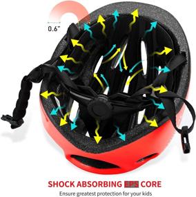 img 2 attached to CPSC Certified JetBlaze Kids Bike Helmet - Multi-Sport Helmet for Ages 3-10