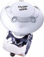 🚗 hypersonic vehicle power handle car steering wheel spinner: universal silver accessory knob for effortless driving logo